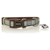 Produktbild von DOOG Neopren Hundehalsband Luna Braun Blau Bunt XS wasserabweisend