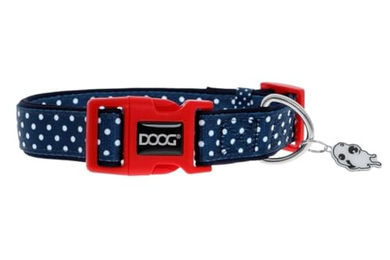 DOOG Neopren-Hundehalsband Stella XS Blau Bunt wasserabweisend und antimikrobiell – Bild 1 von 8