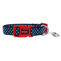 Produktbild von DOOG Neopren-Hundehalsband Stella XS Blau Bunt wasserabweisend und antimikrobiell