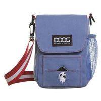 Produktbild von DOOG Schultertasche für Hunde in Blau aus Canvas mit Kotbeuteln