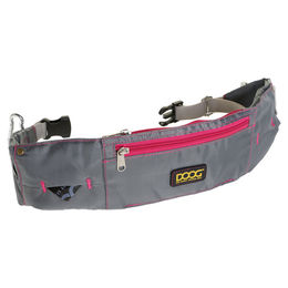 DOOG Walkie Belt Standard Hüfttasche für Hunde aus Nylon in Grau/Rosa – Bild 1 von 4