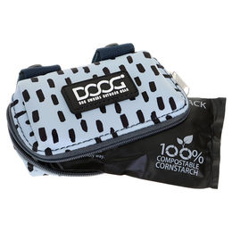 DOOG Walkie Pouch Dash Beutelspender aus Neopren in Blau/Grau inklusive 20 Hundekotbeuteln - 20 Stk. – Bild 1 von 2