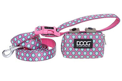 DOOG Walkie Pouch Luna Kotbeutelspender für Hunde in Rosa mit 20 umweltfreundlichen Kotbeuteln aus Polyester – Bild 1 von 4