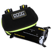 Produktbild von DOOG Walkie Pouch Neopren Beutelspender Schwarz Gelb inklusive 20 Hundekotbeuteln - 20 Stk.