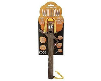 DOOG Willow Apportierstab für Hunde aus splitterfreiem Gummi in Braun – Bild 1 von 3