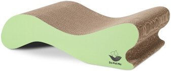 DoPetMe Kratzmöbel Relax Wave aus Kratzpappe in Braun – Bild 1 von 2