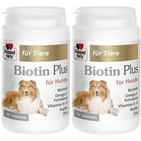 Produktbild von Doppelherz Biotin Plus Haut-Fell-Supplement für Hunde in Tablettenform