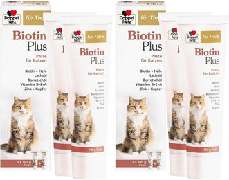 Produktbild von Doppelherz für Tiere Biotin Plus Paste für Katzen zur Unterstützung von Haut und Fell für alle Altersstufen