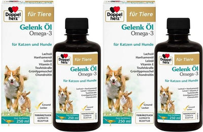 Produktbild von Doppelherz für Tiere Gelenk Öl mit Omega-3 und Lachs für Hunde und Katzen 250 ml