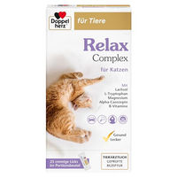 Produktbild von Doppelherz Relax Complex Katzen Leckerli Lachs Creme zur Beruhigung 250g - 25 x 10 g