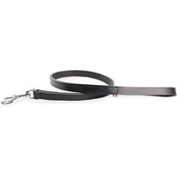 Produktbild von Doppelleine für Hunde aus Rindsleder von Martin Sellier Schwarz 100cm x 20mm