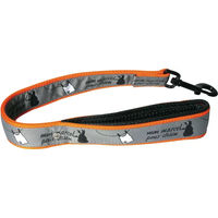 Produktbild von Doppelleine für Hunde Martin Sellier XL aus Gurtband in Orange Grau