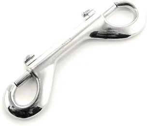 Produktbild von Doppelseitiger Karabinerhaken für Pferde von Umbria Equitazione aus Metall in Silber