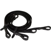 Produktbild von Doppelte Pferdezügel aus Leder mit rutschfestem Griff von Imperial Riding in Schwarz
