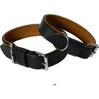 Produktbild von Doppeltes Halsband Martin Sellier aus Leder in Schwarz 25/45 cm