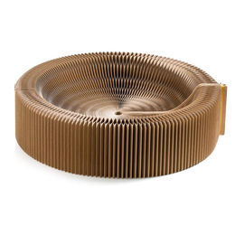 Dopwii Akkordeon-Kratzspielzeug für Katzen aus Pappe mit Minzbällen in Beige und Braun – Bild 1 von 4