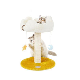 Dopwii Katzenkratzbaum aus natürlichem Sisal mit abnehmbarem Kissen und Spielzeug für kleine Katzen – Bild 1 von 1