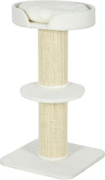 Dopwii Kratzbaum für Katzen 91cm mit Katzenbett und Plattform in Creme und Wolle – Bild 1 von 2