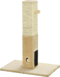 Dopwii Kratzbaum für Katzen mit Juteseil und Spielzeug aus Plüsch, Beige, 79 cm – Bild 1 von 1