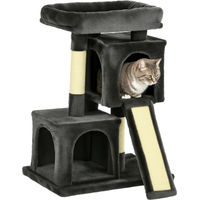 Produktbild von Dopwii Kratzbaum für Katzen mit Sisalsäulen in Dunkelgrau 83 cm