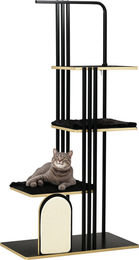 Dopwii Kratzbaum Industrial Design mit Stahlrahmen und 3 Plattformen in Schwarz 85 x 48 x 170 cm – Bild 1 von 4