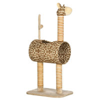 Produktbild von Dopwii Kratzbaum Katzenturm im Giraffendesign mit Höhle und Spielball für Katzen bis 5 kg 101 cm