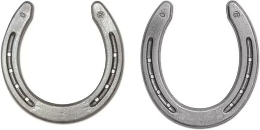 Produktbild von Double S Hufeisen Double S Quarter Silber Grau