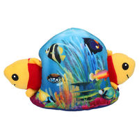 Produktbild von Double Wobble Bubble Buddies Hundespielzeug Fische aus Plüsch mit Quietschfunktion und Feder 27cm