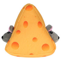 Produktbild von Double Wobble Cheesy Comrades Plüschspielzeug für Hunde Gelb - 1 Stk.