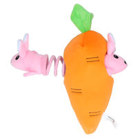 Produktbild von Double Wobble Hundespielzeug Carrot Conejos Plüschspielzeug mit Quietschefunktion