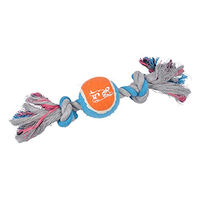 Produktbild von Douceur d'Intérieur Love Story Hundespielzeug Seil mit Tennisball 30 cm bunt - 30 cm