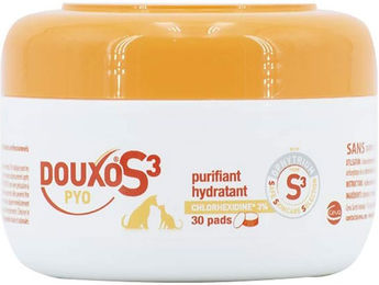 Produktbild von Douxo Pyo Cleaning Pads Ohrenreiniger für Haut und Fell 30 Stück