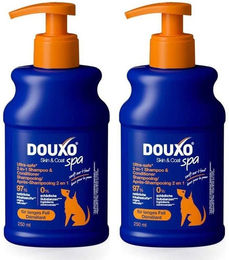 DOUXO SPA 2-in-1 Shampoo und Conditioner Hypoallergen für Haut und Fell 250ml – Bild 1 von 4
