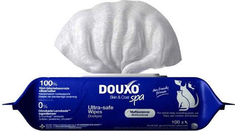 DOUXO SPA Feuchttücher für Haut und Fell hypoallergen 100 Stück – Bild 1 von 4