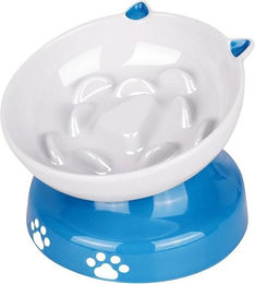 Dowan Slow Feeder Futternapf aus Keramik für Hunde und Katzen Blau – Bild 1 von 5