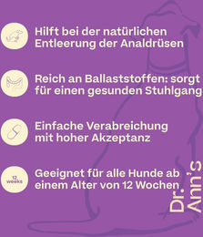 Dr. Ann's Anal Gland Support Analdrüsen Unterstützung für Welpen 30 Kapseln – Bild 1 von 2
