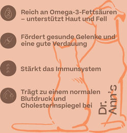 Dr. Ann's Lachsöl Nahrungsergänzung für Haut und Fell 3 x 250 ml – Bild 1 von 2