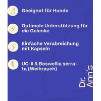Produktbild von Dr. Ann's Mobility Support Advanced Gelenk-Supplement für Hunde 30 Kapseln