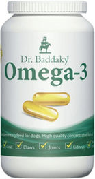 Dr. Baddaky Omega-3 Kapseln zur Haut- und Fellpflege sowie für die Gelenke für Hunde, Katzen, Pferde und Frettchen 100 Stück – Bild 1 von 2