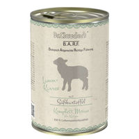 Produktbild von Dr. Clauder's B.A.R.F. Komplett Menue Lamm Monoprotein Sensitive Katzen Nassfutter Stückchen in Soße 6x400g - 6 x 400 g
