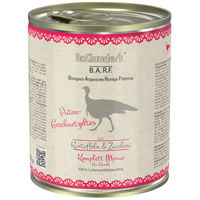 Produktbild von Dr. Clauder's B.A.R.F. Komplettmenü Putengeschnetzeltes Hundefutter für alle Altersstufen 6 x 800 g - 6 x 800 g