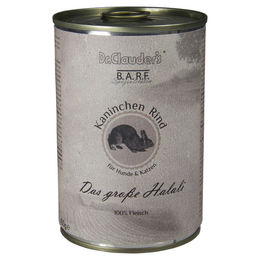 Dr. Clauder's BARF Bio Kaninchen Komplett Menü Hundefutter für große Rassen 6 x 400g - 400 g – Bild 1 von 3
