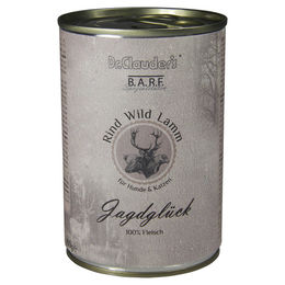 Dr. Clauder's BARF Jagdglück Hundefutter mit Wild Lamm Rind und Hirsch hoher Fleischanteil 6 x 400 g - 6 x 400 g – Bild 1 von 3