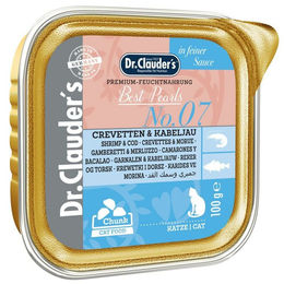 Dr. Clauder's Best Pearls No. 07 Katzen Nassfutter Crevetten und Kabeljau in Soße 32 x 100g - 100 g – Bild 1 von 8