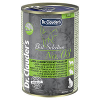 Produktbild von Dr. Clauder's Best Selection Adult No. 3 Hundefutter Lamm & Kaninchen mit Amaranth Stückchen in Sauce 6 x 400 g - 6 x 400 g