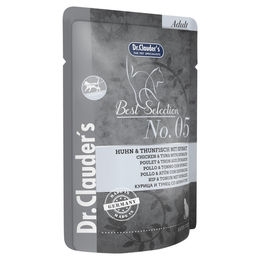 Dr. Clauder's Best Selection Adult No. 5 Katzenfutter Huhn und Thunfisch mit Spinat 16 x 85 g Pouch - 16 x 85 g – Bild 1 von 4