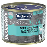 Produktbild von Dr. Clauder's Best Selection Adult No. 6 Katzen Nassfutter Wild mit Kürbis Stückchen in Sauce 6 x 200 g Monoprotein mit hohem Fleischanteil - 6 x 200 g