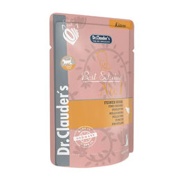 Dr. Clauder's Best Selection Kitten Huhn Stückchen in Sauce 16 x 85 g Monoprotein mit hohem Fleischanteil - 16 x 85 g – Bild 1 von 6