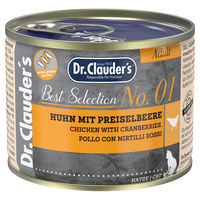 Produktbild von Dr. Clauder's Best Selection Nassfutter für Katzen Adult Huhn Monoprotein Stückchen in Soße 6x200g - 6 x 200 g