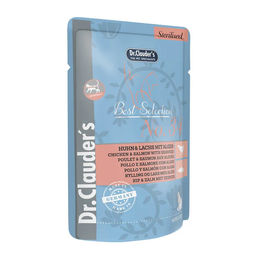 Dr. Clauder's Best Selection Sterilised No. 34 Katzen Nassfutter Huhn und Lachs mit Algen Adult 16 x 85 g - 16 x 85 g – Bild 1 von 3